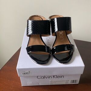 Calvin Klein Cecily Black Slip-On Sandal